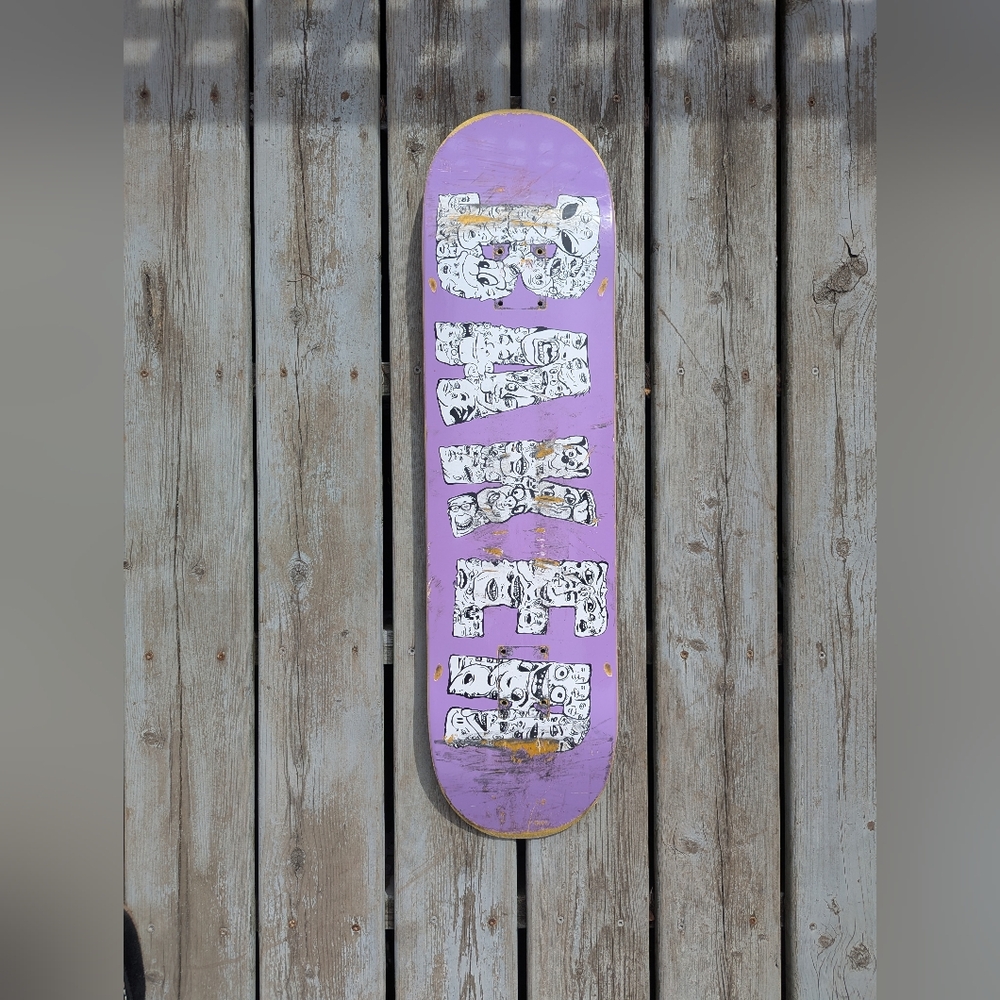 Purple Skateboard Art by Bakers